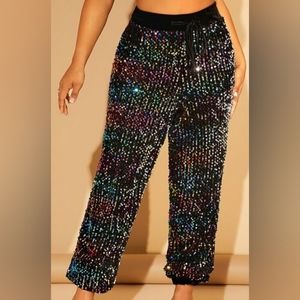 Sequin Dressy Sweatpants